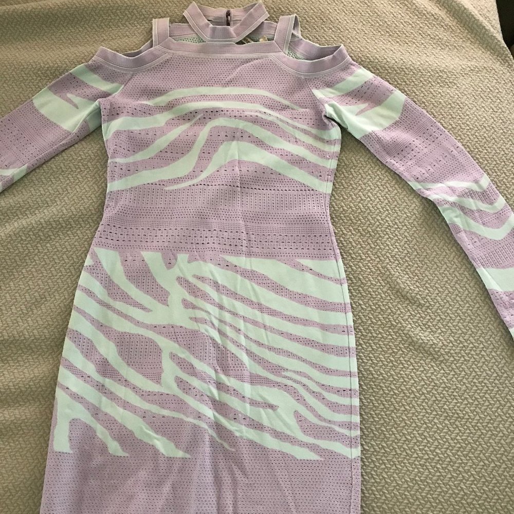 Roberto Cavalli Firenze Open Shoulder Knit Dress